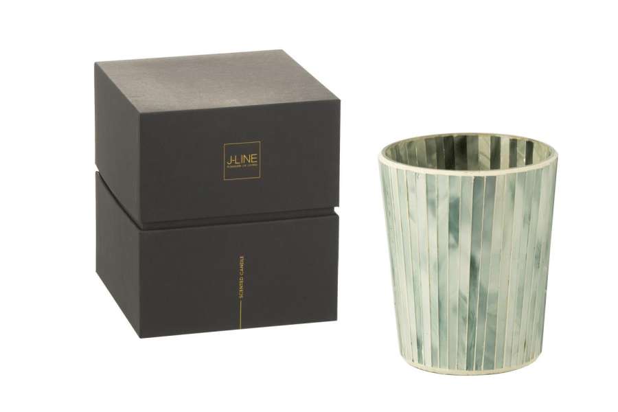 SCENTED CANDLE NOA SEASIDE BLISS LIGHT BLUE MEDIUM-55HOURS