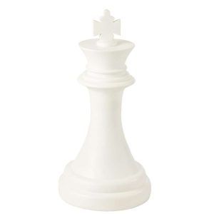 CHESS PIECE KING POLYRESIN WHITE