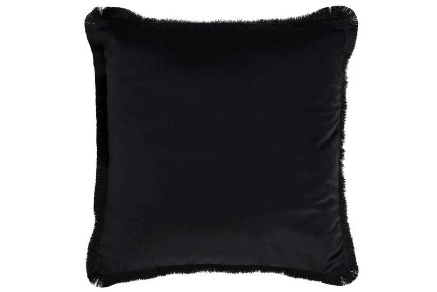 CUSHION ALPHA SQUARE POLYESTER BLACK