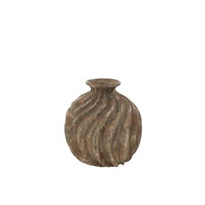 VASE BALLOON ANTIQUE POLYRESIN LARGE