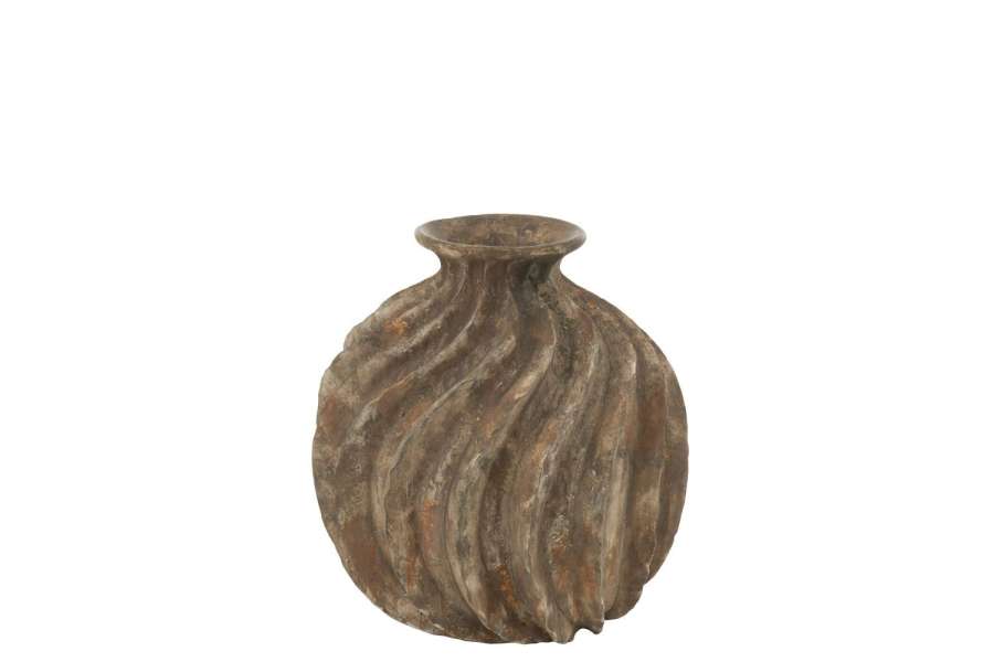 VASE BALLOON ANTIQUE POLYRESIN LARGE