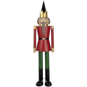 NUTCRACKER MOUSTACHE METAL MULTICOLORED MEDIUM
