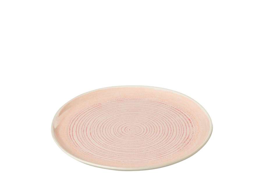 PLATE LARA PORCELAIN SALMON SMALL