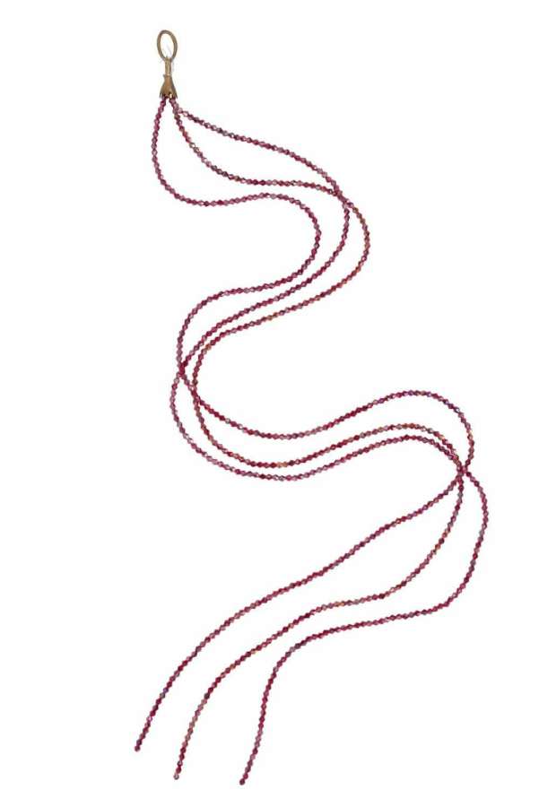 BUNDLE STRASS PEARL PLASTIC RED LARGE