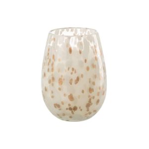 SCENTED CANDLE MIA WHITE/MIX GLASS LARGE-230H
