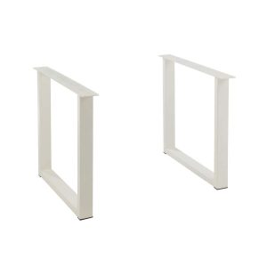 TABLE LEGS RECTANGLE STEEL WHITE