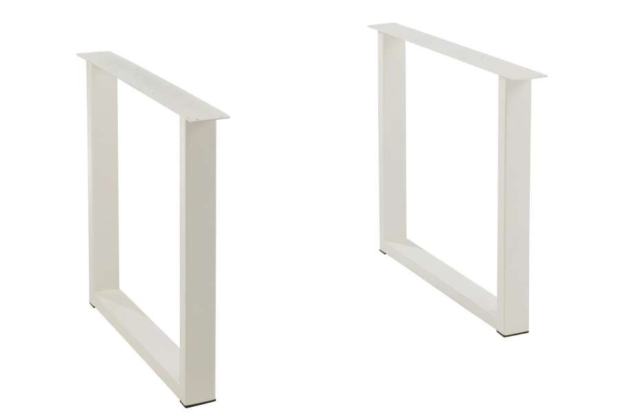 TABLE LEGS RECTANGLE STEEL WHITE
