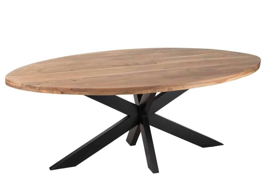 DINING TABLE GERARD OVAL ACACIA WOOD NATURAL
