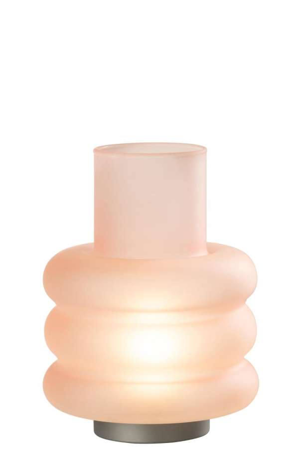 LEDLAMP RINGS GLASS PINK