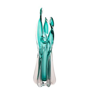 VASE SERENA GLASS TURQUOISE LARGE