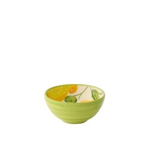 BOWL LEMON CERAMIC YELLOW/GREEN SMALL