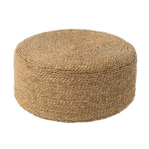 POUF ROUND SEAGRASS NATURAL