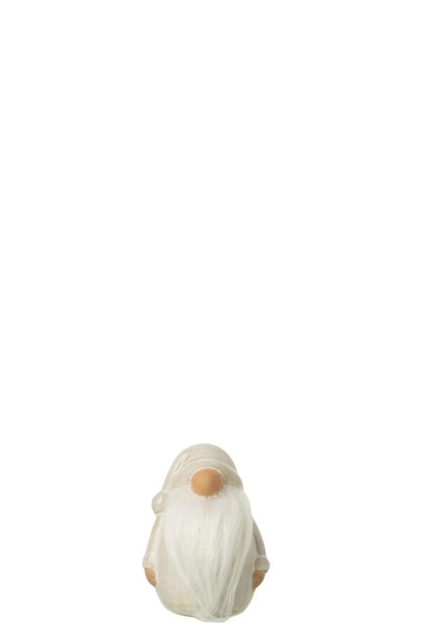 GNOME TEXTILE BEARD PORCELAIN LIGHT GREY SMALL