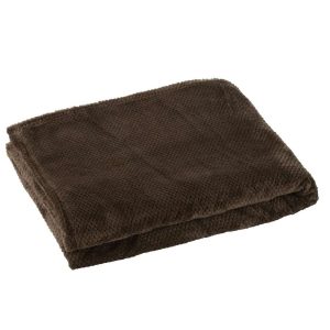 BLANKET SNUGGLE POLYESTER DARK BROWN