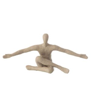 FIGURE ARM OPEN RESIN BEIGE