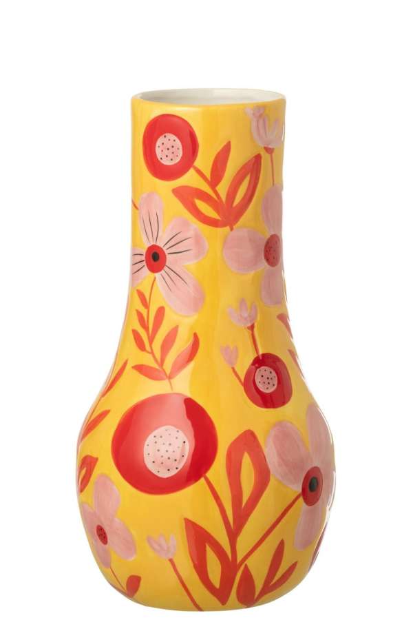 VASE FLOWERS DOLOMITE MULTICOLORED LARGE