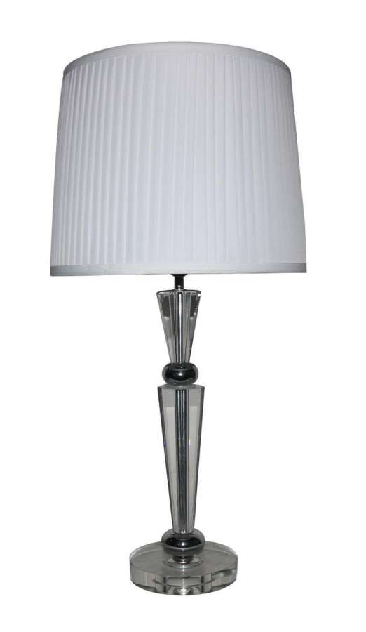 Lampe Base Krystall Stor 15X15X47Cm