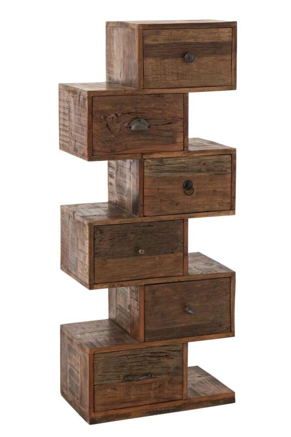 CHEST OF DRAWERS TORO RECYCLED WOOD NATURAL