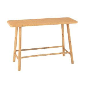 CONSOLE RECTANGULAR CANE/FIR WOOD NATURAL