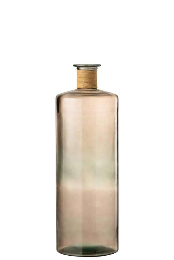 VASE SAFARI GLASS LIGHT BROWN LARGE