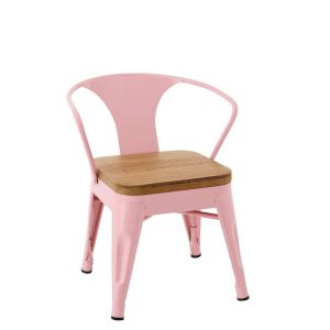 KIDS CHAIR EVI IRON/PLYWOOD LIGHT PINK