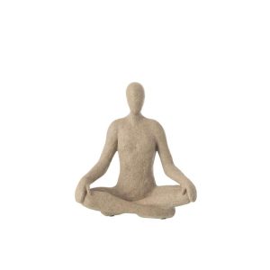 FIGURE YOGA RESIN BEIGE