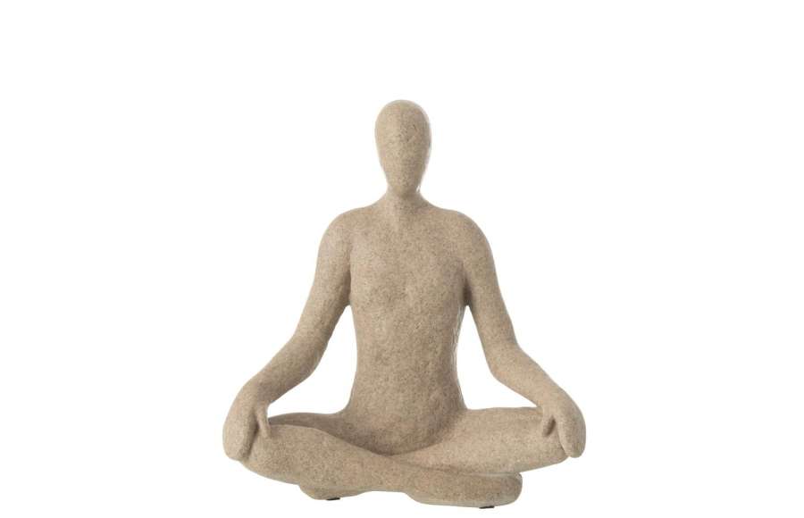 FIGURE YOGA RESIN BEIGE