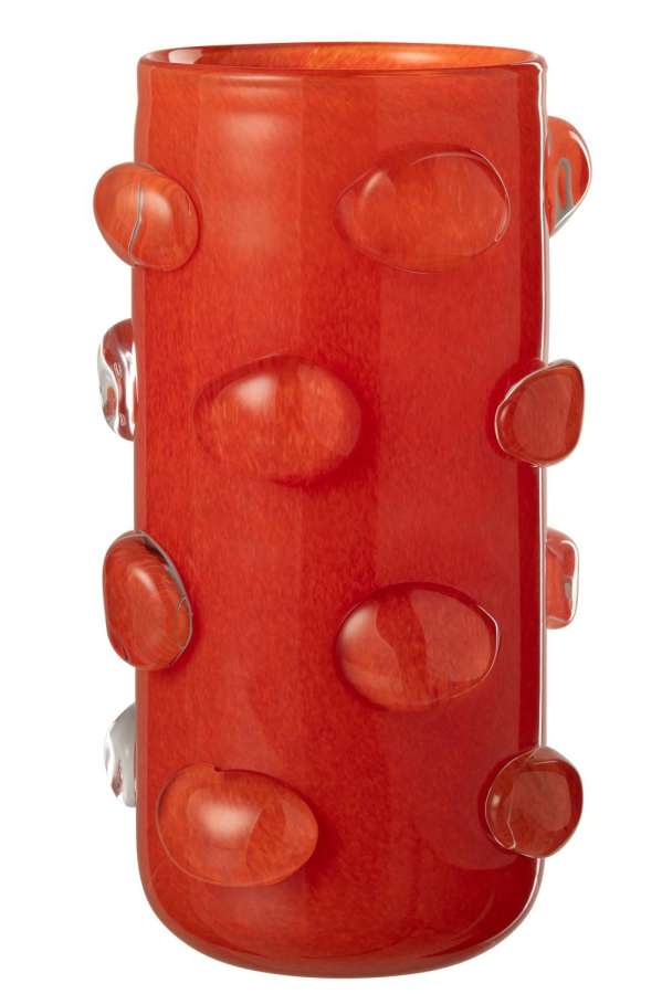 VASE ARUNA GLASS RED LARGE
