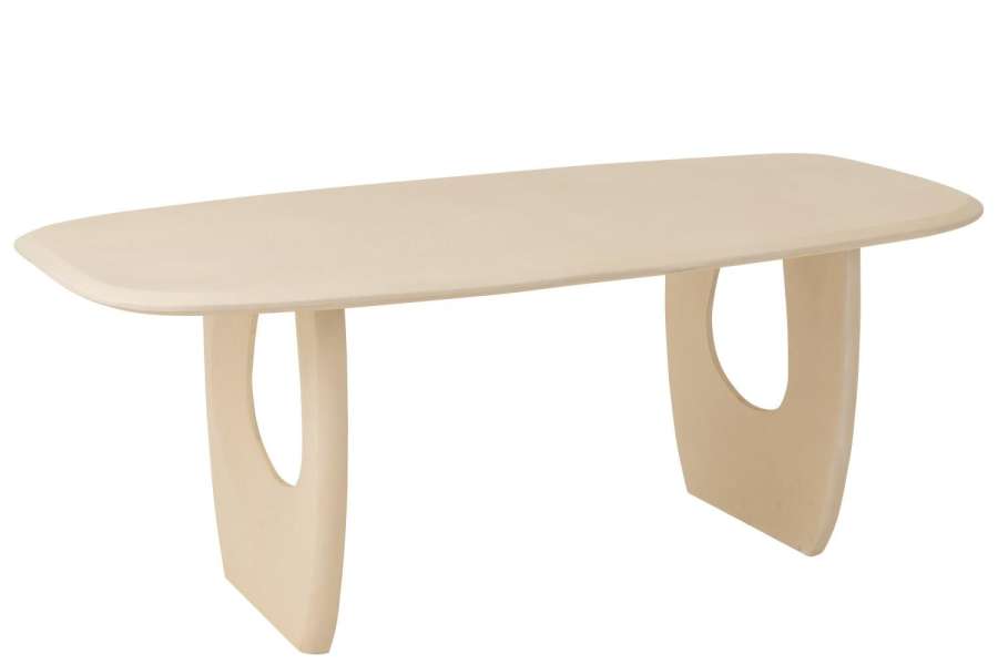 DINING TABLE MARK PLYWOOD MDF BEIGE