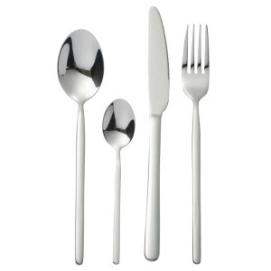 BOX CUTLERY B 24 PIECES STAINLESS STEEL SHINY SILVER