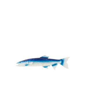 WALL DECORATION FISH IRON BLUE/WHITE
