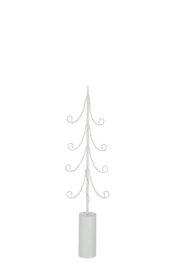 TREE LED CYLINDER BASE  IRON WHITE MEDIUM