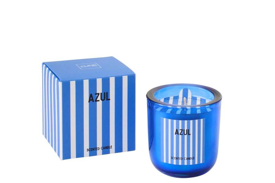 SCENTED CANDLE AZUL WAX BLUE SMALL