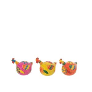 CHICKEN FLOWERS RESIN MIX MEDIUM ASSORTMENT OF 3