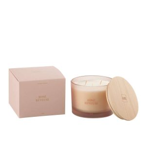SCENTED CANDLE ACCORDS ESSENTIELS ROSE RÊVEUSE-28H