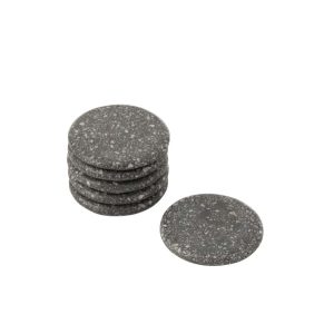 SET OF 6 COASTER MARBLE GREY