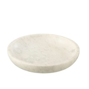 SERVING BOWL MARBLE WHITE