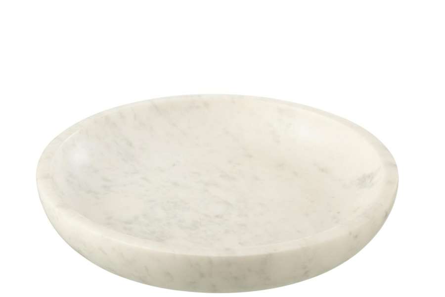 SERVING BOWL MARBLE WHITE