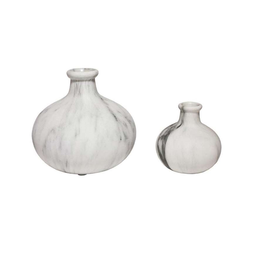 Vase Marmor Finish Lav Liten 8X8Cm