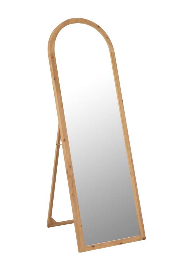 MIRROR WITH FEET MIRROR/FIR WOOD NATURAL