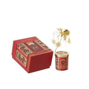SCENTED CANDLE CAROUSEL SURPRISE WINDOW WAX CORAL RED/MULTICOLORED