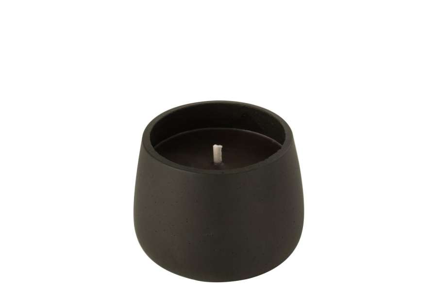 OUTDOOR CANDLE CEMENT BLACK SMALL 18H