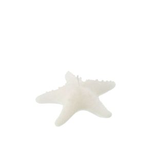 CANDLE STAR FISH WAX WHITE SMALL-2HOURS