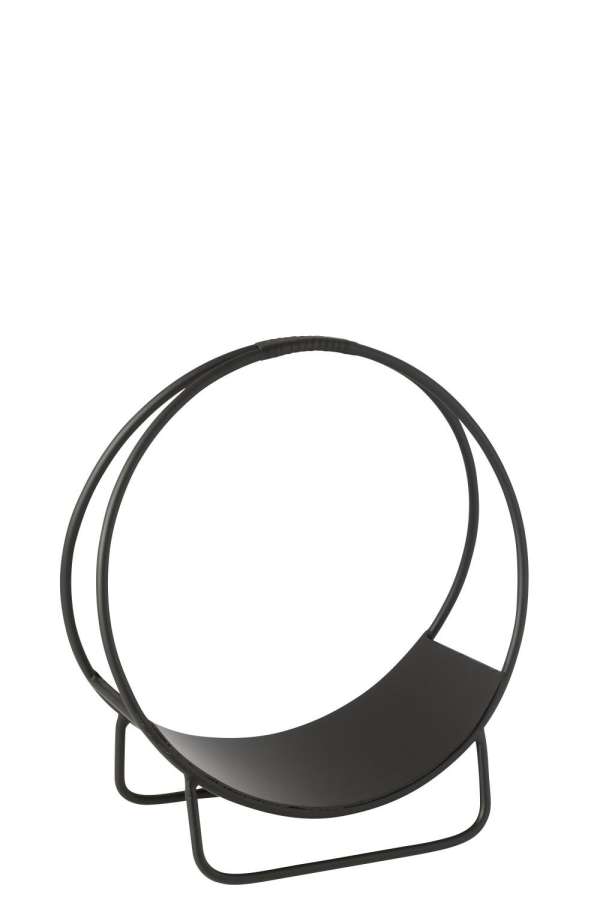 LOG RACK MARK METAL NOIR SMALL