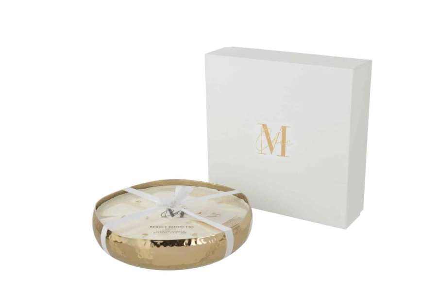 SCENTED CANDLE M-CHIC METAL GOLD LARGE-44H