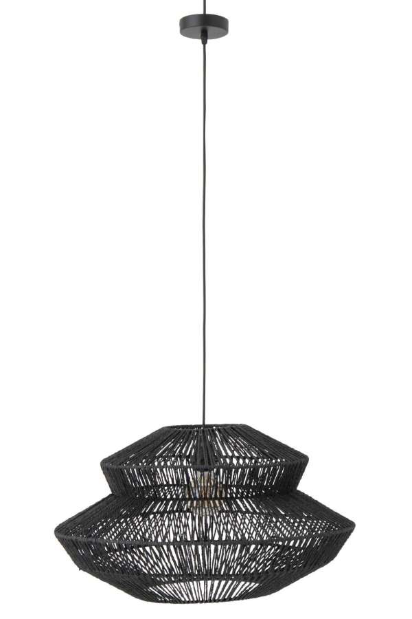 CEILING LAMP ROPE METAL BLACK SMALL