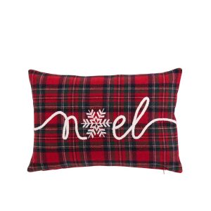 CUSHION NOËL WOOL CHRISTMAS RED/WHITE
