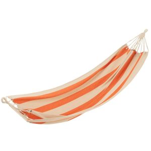 HAMMOCK LARGE STRIPES COTTON/POLYESTER ORANGE/ECRU