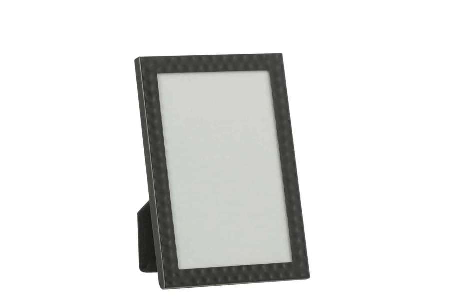PHOTO FRAME HAMMERED BORDER 15X20 METAL BLACK LARGE