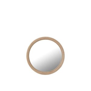 WALL MIRROR ROUND RATTAN/GLASS NATURAL SMALL